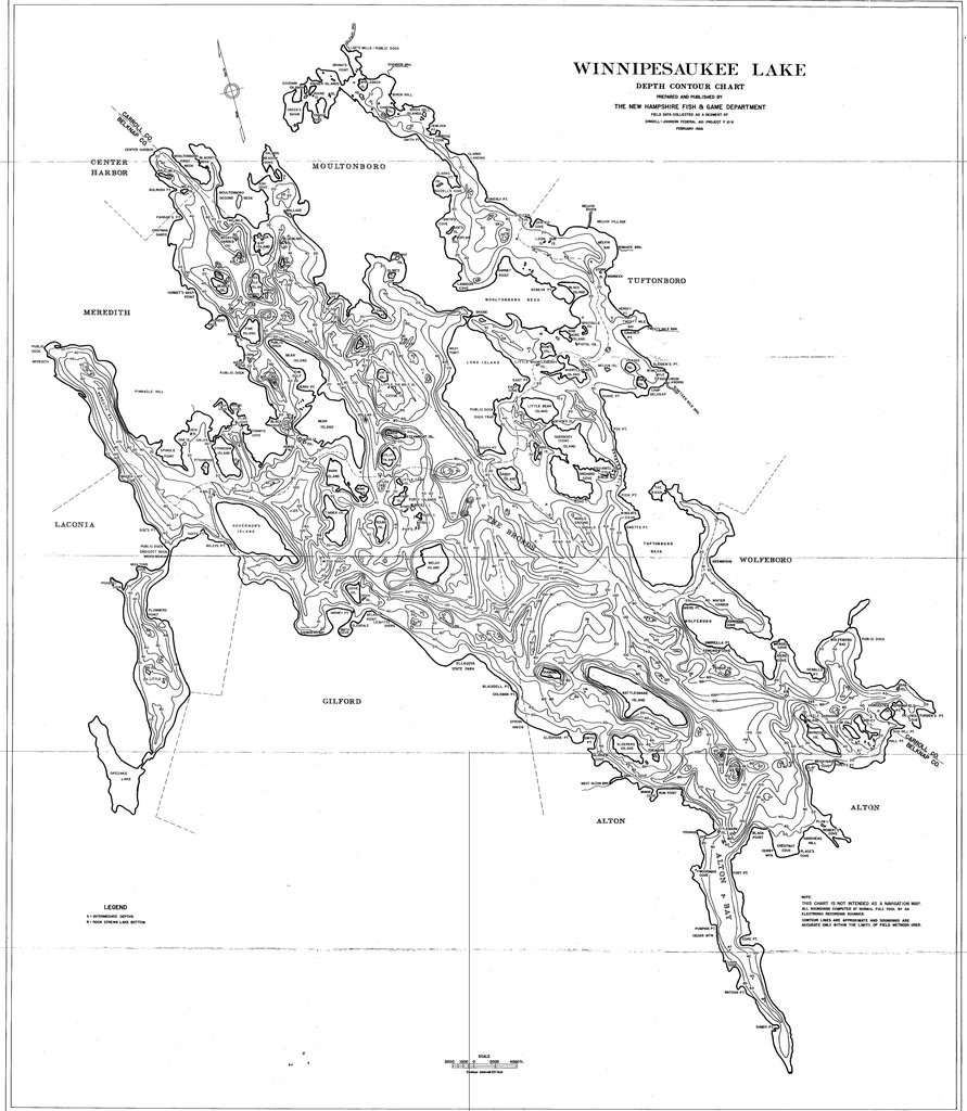 Lake Winnipesaukee Nautical Chart